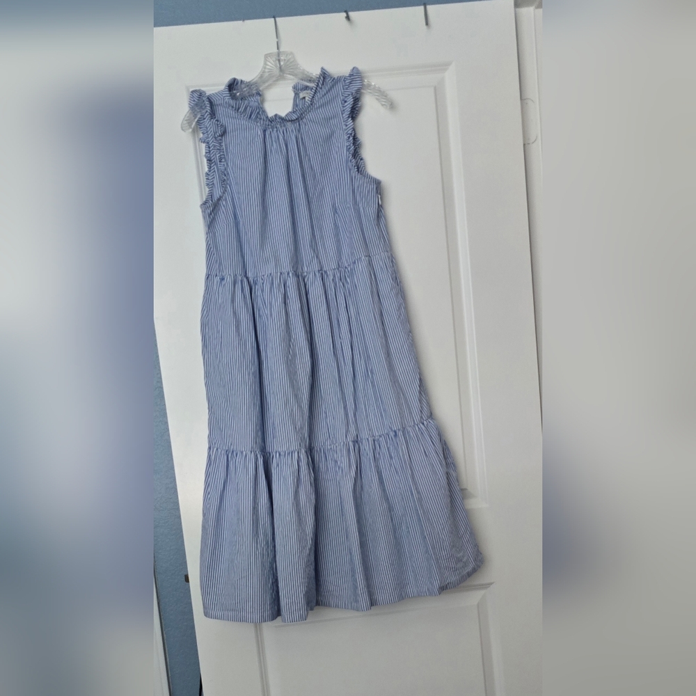J. Crew Light Blue Striped Maxi Dress - Picture 2 of 9